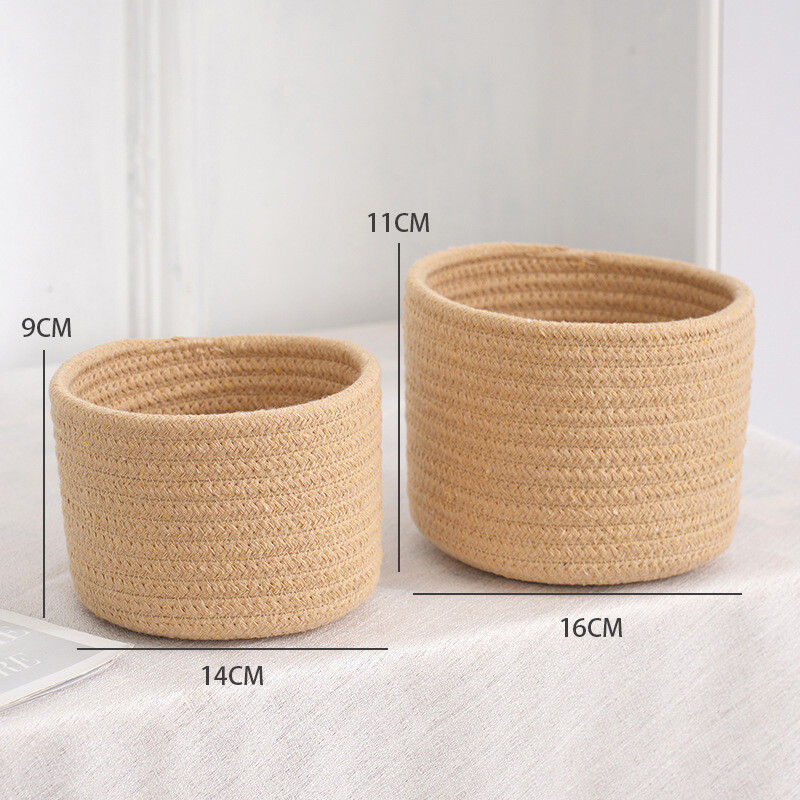 Ručno tkana pamučna užad Košara za pohranu Dječja posuda za igračke Posude za povrće od užadi za igračke Ručnici Deke Dječja soba Dječja soba