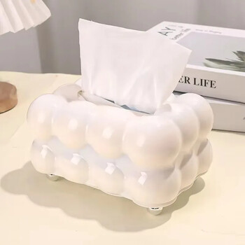 Χαριτωμένο Cotton Candy Tissue Box Πλαστικό συρτάρι χαρτοπετσέτας Κουτί αποθήκευσης σπιτιού Μπάνιο μιας χρήσης Θήκη διανομής για πετσέτες προσώπου