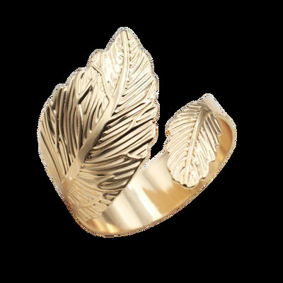 6 бр. Пръстени за салфетки от матови златни листа Листа Пръстени за държачи за салфетки за Деня на благодарността Сватба Коледна украса на маса за хранене