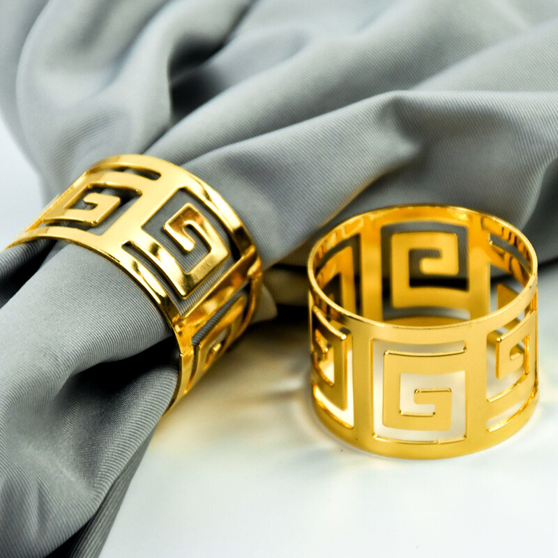 6 tk metallist kuldsed salvrätikurõngad lauakaunistusega salvrätikuhoidjad koduse sünnipäeva pulmapeo lauakaunistuste jaoks