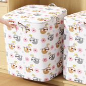 1 ks prenosná veľkokapacitná úložná taška na prešívanú prikrývku s roztomilým medvedíkom a kockovaným vzorom, organizér na oblečenie, perfektná úložná taška na sťahovanie