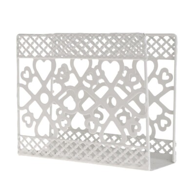 Metāla salvešu turētājs Dozatora rūsas izturīgs papīra salvešu plaukts Mājas ballīšu galda dekors