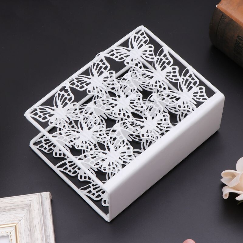 Metāla salvešu turētājs Dozatora rūsas izturīgs papīra salvešu plaukts Mājas ballīšu galda dekors