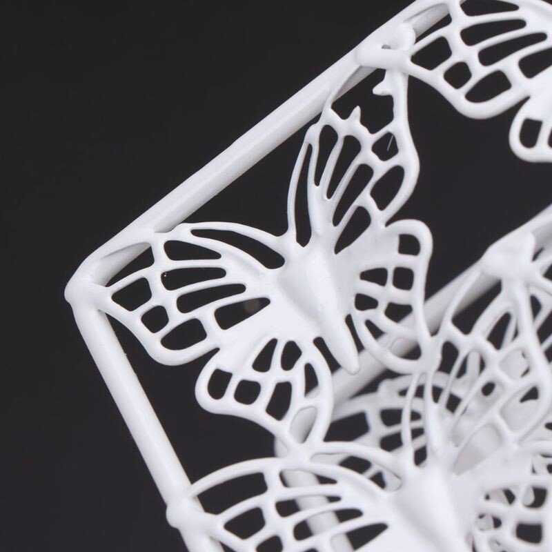 Metāla salvešu turētājs Dozatora rūsas izturīgs papīra salvešu plaukts Mājas ballīšu galda dekors