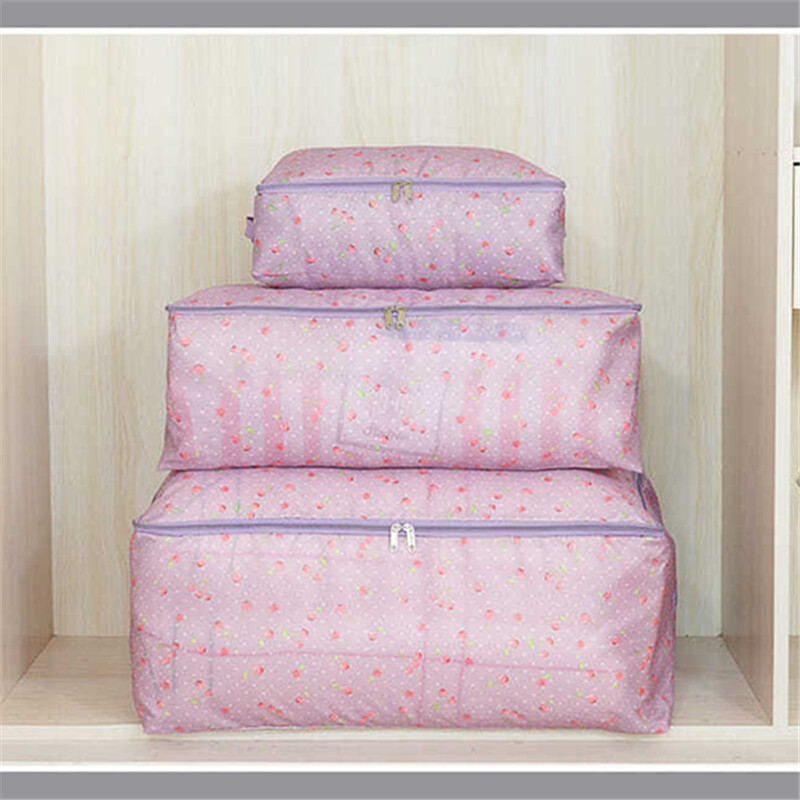 Vreća za pohranu popluna za odjeću od Oxford tkanine s patentnim zatvaračem Posteljina velikog kapaciteta Torba za organizatore za razne stvari Kućna torba za pohranu otporna na prašinu