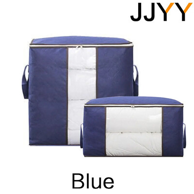 Caja de almacenamiento no tejida de gran capacidad para ropa y ropa de cama, bolsas de almacenamiento duraderas, 1 paquete