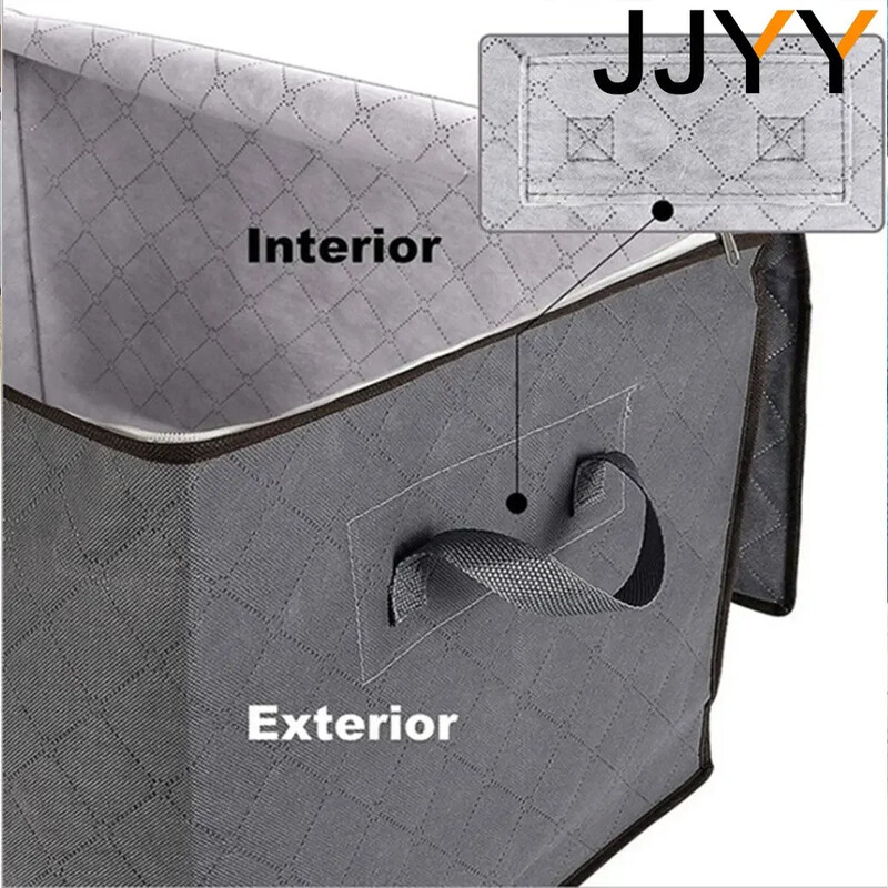 Caja de almacenamiento no tejida de gran capacidad para ropa y ropa de cama, bolsas de almacenamiento duraderas, 1 paquete