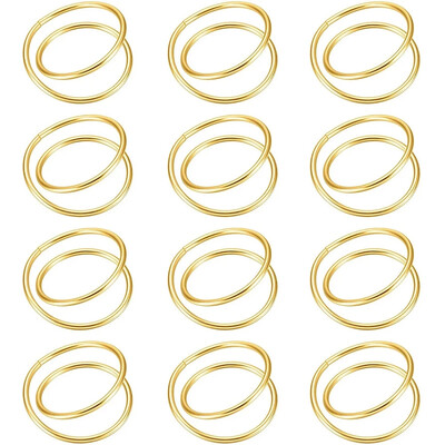 4/6/12GAB Galda salvešu turētājs Zelta salvešu gredzens no metāla Izsmalcināti salvešu gredzeni kāzu ballīšu vakariņām viesnīcas galda dekorēšanai