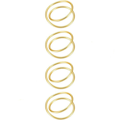 4/6/12GAB Galda salvešu turētājs Zelta salvešu gredzens no metāla Izsmalcināti salvešu gredzeni kāzu ballīšu vakariņām viesnīcas galda dekorēšanai