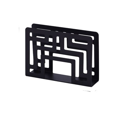 Sudraba/zelta/melns salvešu turētājs 12*8,5*3,2 CM nerūsējošā tērauda dobais salvešu turētājs Vertikāls salvešu turētājs Kafejnīca