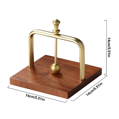 Leeseph moderan držač za salvete s drvenom bazom, elegantnog dizajna za blagovaonski stol, čvrst i ukrasan držač za papirnate salvete