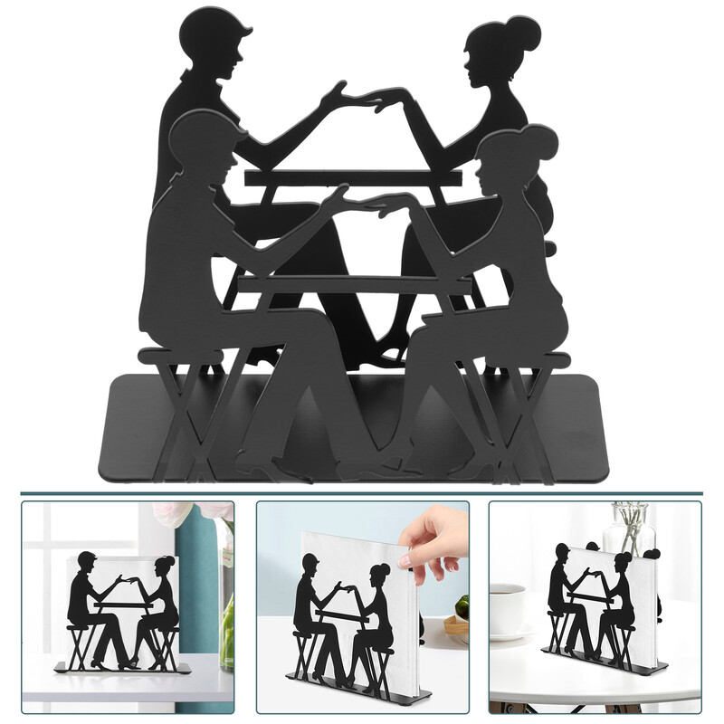 Stalak za pohranjivanje maramica Dozator papirnatih ručnika Držač salveta za stolne ručnike Ručno kovano željezo Bride Moderna