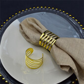 Iepakojumā 12 kāzu dzimšanas dienas svinības salvešu gredzeni vakariņu noformējums dobi sprādzes rokdarbu turētājs restorāna ēdnīca