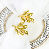 1/3/5 buc inele de șervețel cu frunze de aur, elegante, perle pentru șervețele, catarame pentru nuntă, petrecere de aniversare, masă de banchet, decor DIY de Crăciun