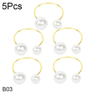 1/3/5 buc inele de șervețel cu frunze de aur, elegante, perle pentru șervețele, catarame pentru nuntă, petrecere de aniversare, masă de banchet, decor DIY de Crăciun