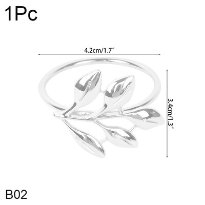 1/3/5 buc inele de șervețel cu frunze de aur, elegante, perle pentru șervețele, catarame pentru nuntă, petrecere de aniversare, masă de banchet, decor DIY de Crăciun