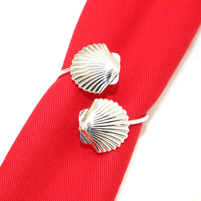 6kom Srebrni prstenovi za salvete Metalni okrugli držač za salvete Kopča za Valentinovo Vjenčanje Božić Ramazan Praznični stol za zabavu u kući Dec.