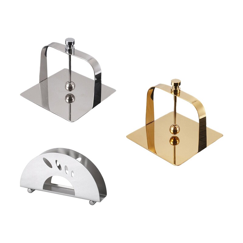 Držač za salvete od nehrđajućeg čelika Organizator za stol Dozator za glatke maramice Stalak za salvete za kafiće Klubove Bankete Kućanstvo