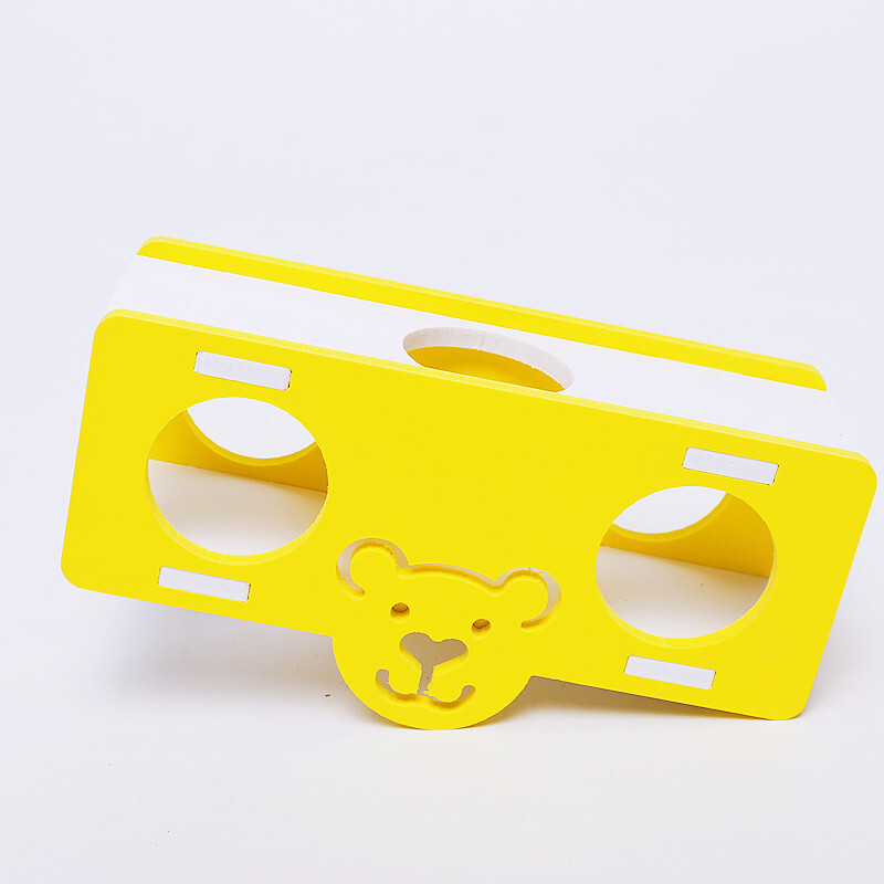 Jucărie pentru hamster Cupă cu cană colorată Suporturi pentru hamsteri Jucărie din lemn pentru hamsteri