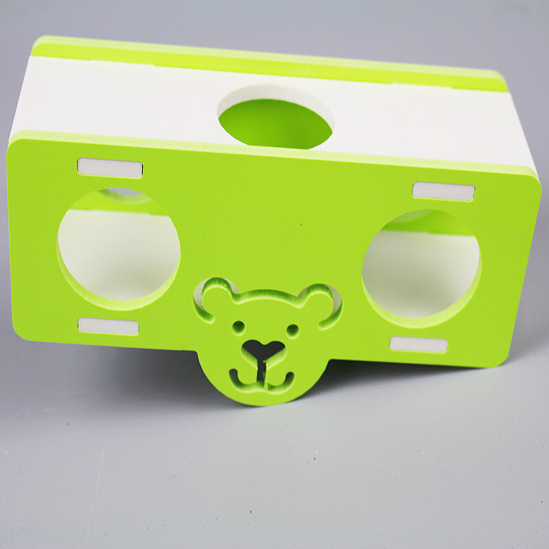 Jucărie pentru hamster Cupă cu cană colorată Suporturi pentru hamsteri Jucărie din lemn pentru hamsteri