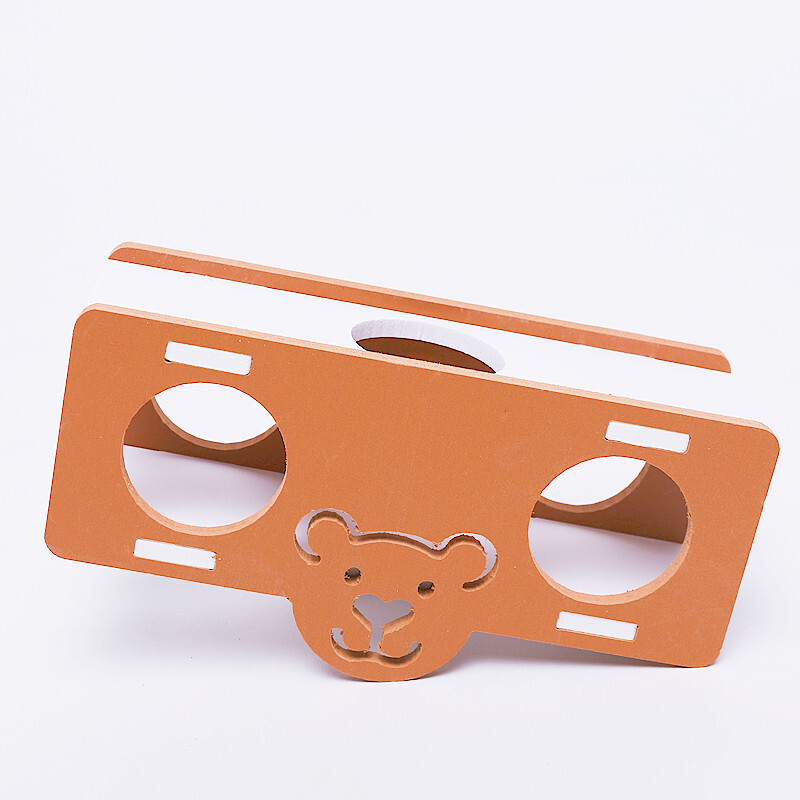 Jucărie pentru hamster Cupă cu cană colorată Suporturi pentru hamsteri Jucărie din lemn pentru hamsteri