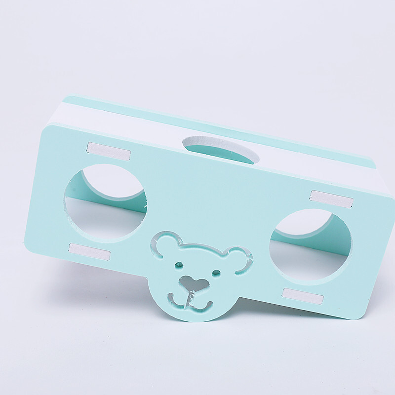 Jucărie pentru hamster Cupă cu cană colorată Suporturi pentru hamsteri Jucărie din lemn pentru hamsteri