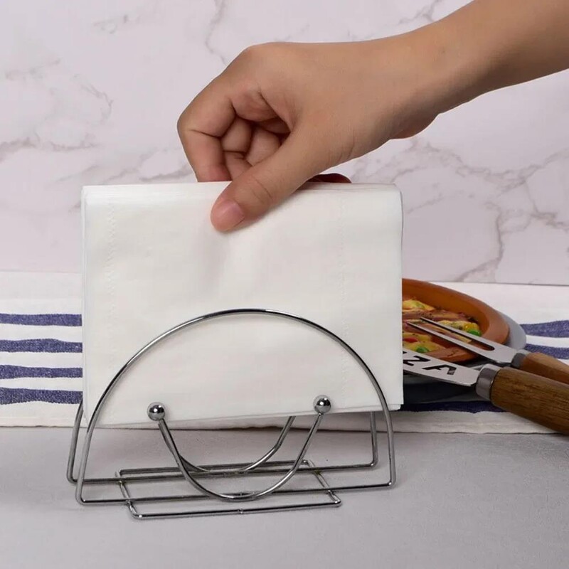 Triikraud vertikaalne paberrätikuhoidja lauasalvrätikuhoidja hotelli restorani kohviku jaoks salvrätikuklambrihoidja kasti salvrätikuhoidja salvrätiku