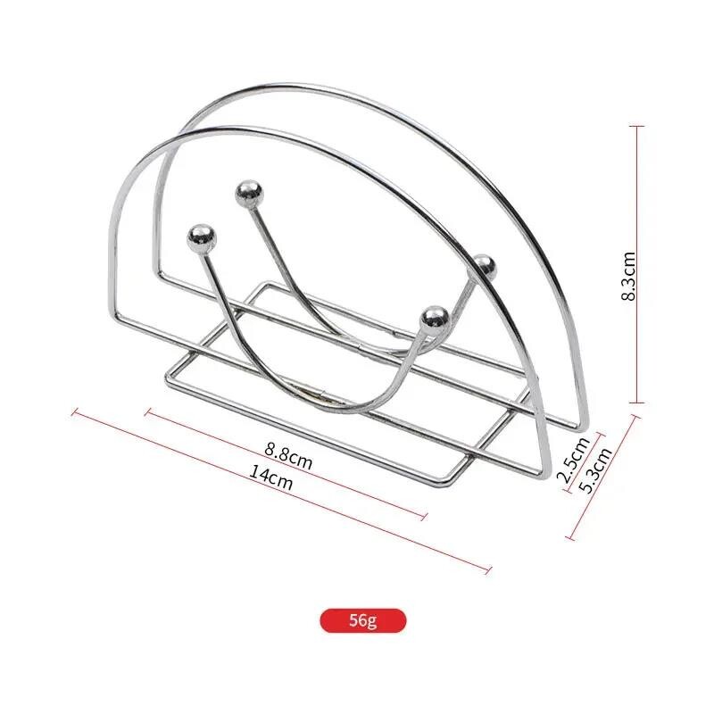 Triikraud vertikaalne paberrätikuhoidja lauasalvrätikuhoidja hotelli restorani kohviku jaoks salvrätikuklambrihoidja kasti salvrätikuhoidja salvrätiku