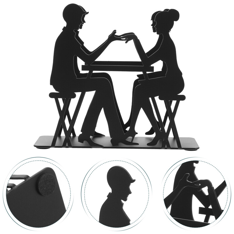 Ръчна дъска за рязане Поставка за съхранение на кърпички Салфетки за булката Начало Декор Винтидж Скандинавски декоративен държач от ковано желязо