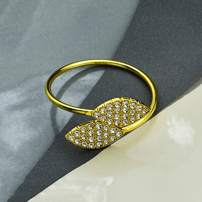 1kom Zlatni prsten za ubruse Jesenje lišće Držač za ubruse Kopča Vjenčanje Rođendan Hotelski krug od ručnika Dekoracija stola za večeru