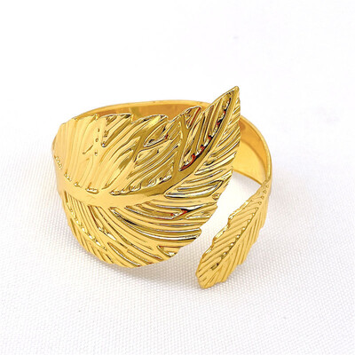 1kom Zlatni prsten za ubruse Jesenje lišće Držač za ubruse Kopča Vjenčanje Rođendan Hotelski krug od ručnika Dekoracija stola za večeru