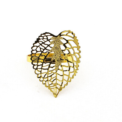 1kom Zlatni prsten za ubruse Jesenje lišće Držač za ubruse Kopča Vjenčanje Rođendan Hotelski krug od ručnika Dekoracija stola za večeru