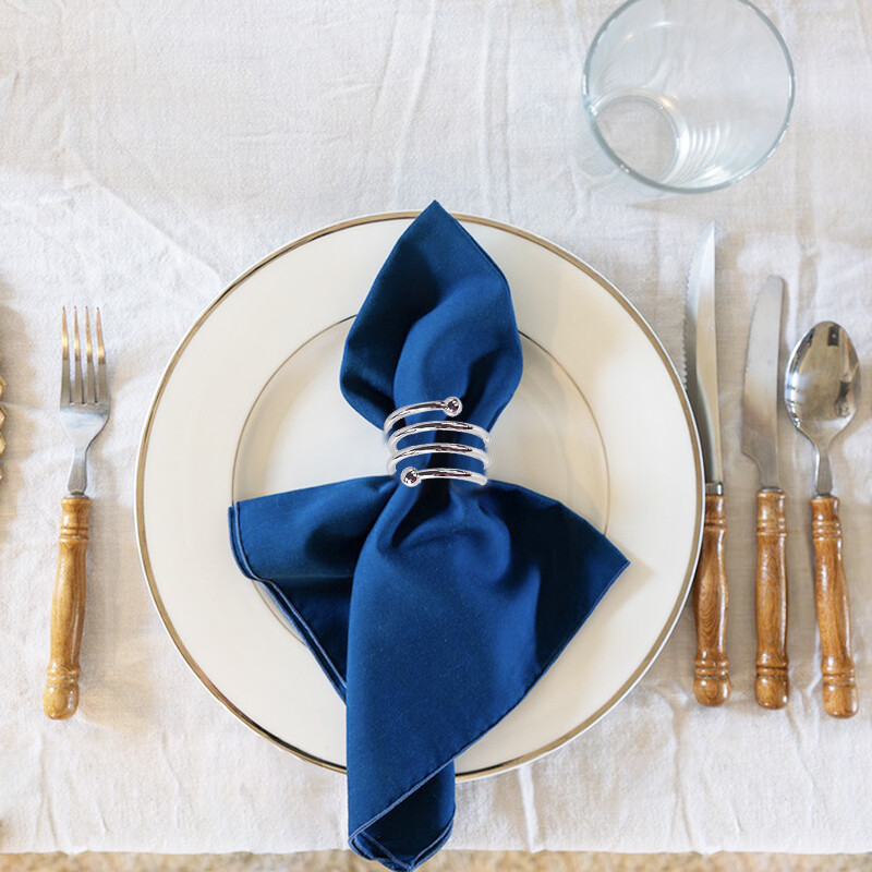 Metalni prsten za salvete Zlatno srebrne kopče za stolice Rođendanska zabava Dekoracija stola Pokloni za vjenčanje Božićni stol Držači za salvete