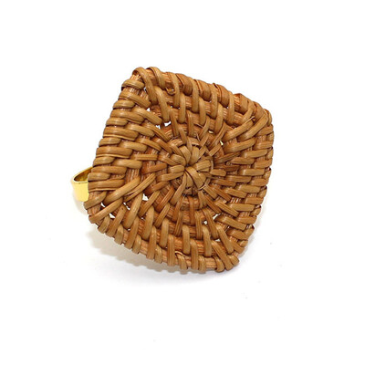 8kom Držači za salvete od ratana Rustikalni držač za salvete Ručno izrađena kopča za salvete za božićno vjenčanje, rođendan, dekoraciju stola za večeru