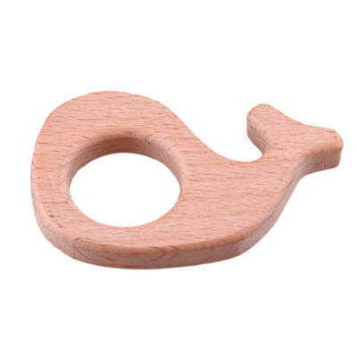 Kreativni ručno izrađeni prsten za salvete sa crtanim životinjama od bukovog drveta