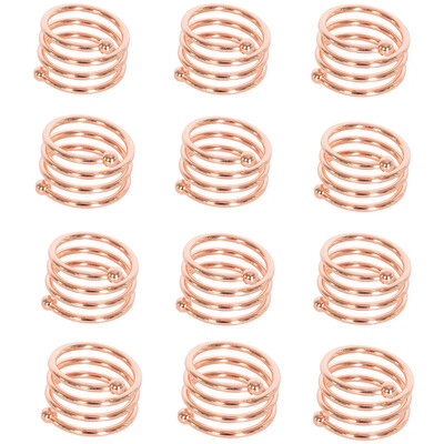 12 kom stražnji uzorak Vjenčani prstenovi za salvete Dekoracija za stol Izdubljena obiteljska okupljanja Svakodnevna upotreba Držač kopča za salvete