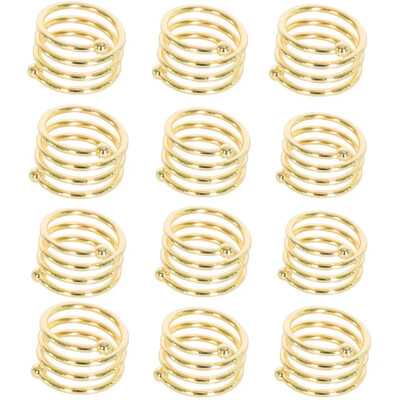 12 kom stražnji uzorak Vjenčani prstenovi za salvete Dekoracija za stol Izdubljena obiteljska okupljanja Svakodnevna upotreba Držač kopča za salvete