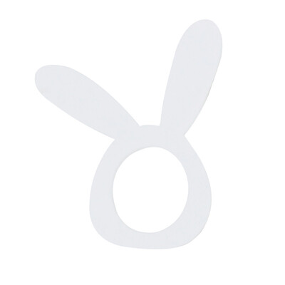 Držači za uskršnje prstenje za salvete West Ručnik za večeru Laserski rezani drveni prstenovi za salvete Zec Dekoracije za stol za vjenčanje Rođendan