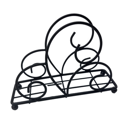 Държач за салфетки за маса Модерни метални черни държачи за салфетки за кухненски трапезни маси Плотове Хартиени държачи за коктейлни салфетки