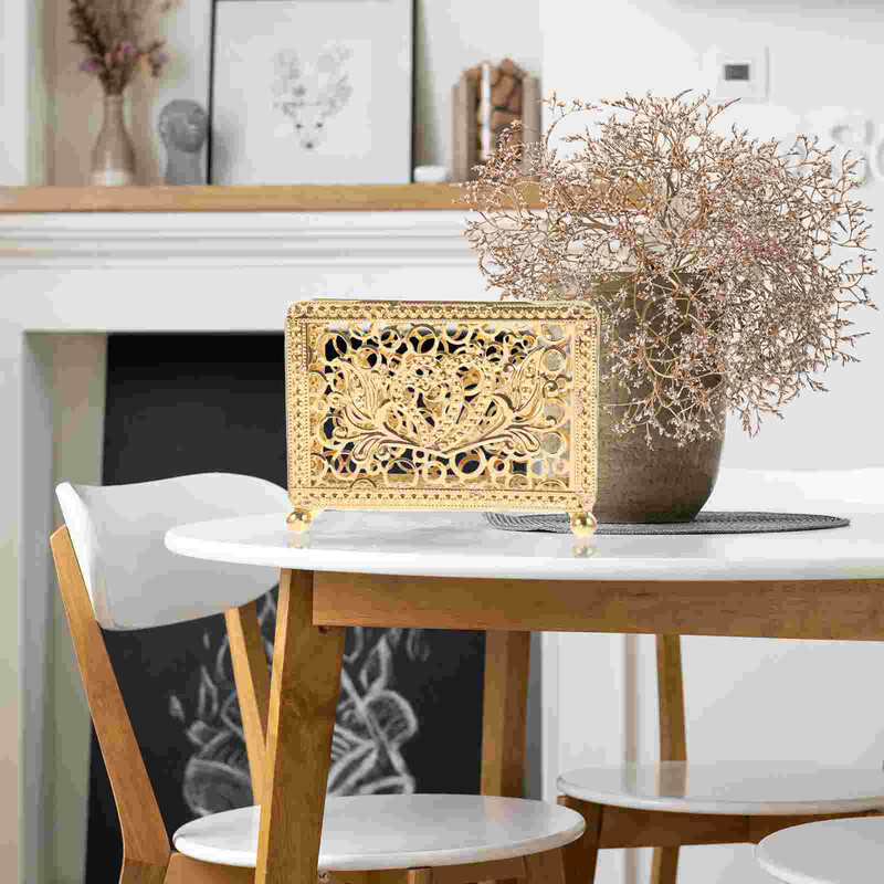 Držač za salvete Stalak Kupaonski metalni dozator maramica Vertikalni stolni organizator za pohranjivanje salveta za goste Papirnate radne površine Wet