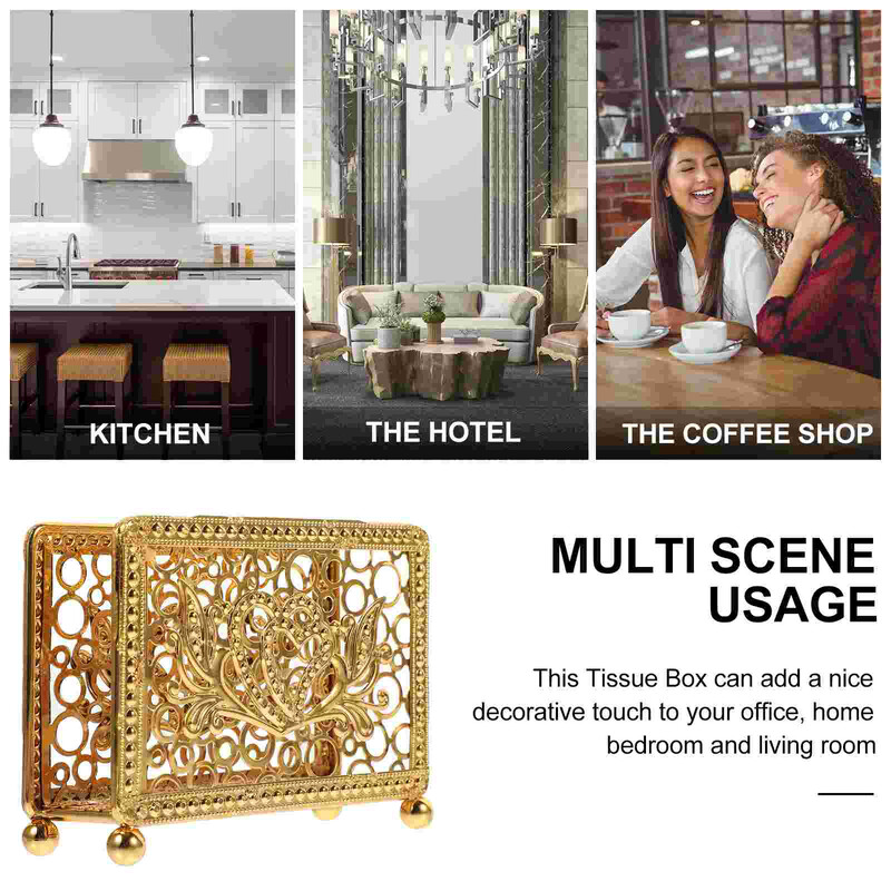 Držač za salvete Stalak Kupaonski metalni dozator maramica Vertikalni stolni organizator za pohranjivanje salveta za goste Papirnate radne površine Wet