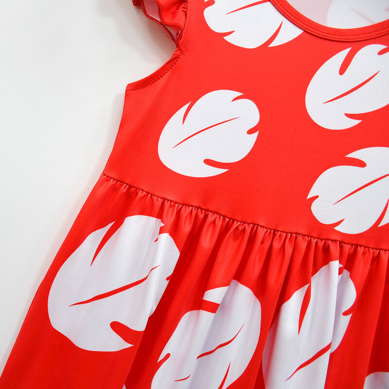 Nova dječja haljina Lilo and Stitch haljina za djevojčice letećih rukava suknja A kroja 81880