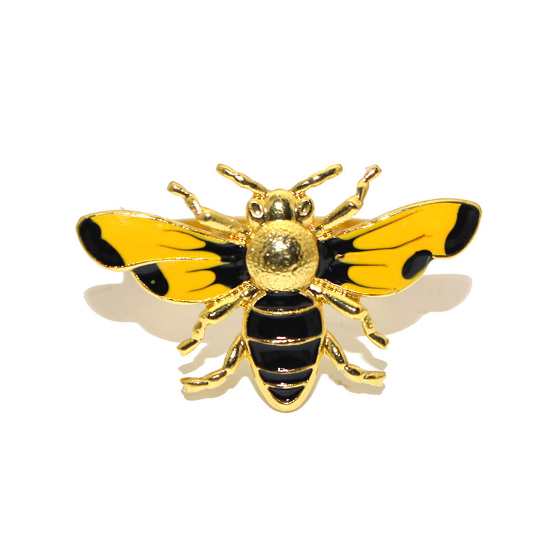 6kom Pčele prstenovi za salvete Metalni zlatni držači za salvete za postavljanje stola Dekoracija za večeru i vjenčanje Ljetni praznični dekor za tuširanje djeteta