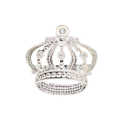 6Pcs Krunski prstenovi za salvete Metalni zlatni držač za salvete Postavka stola za vjenčanje Rođendan Banket Božićna večera HB123