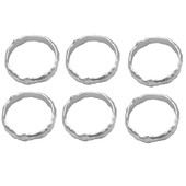 6kom prstena za salvete Metalni prsten za salvete Set kopči za salvete Držač stola Dekoracija za vjenčanje, zabavu, ramazan, banket