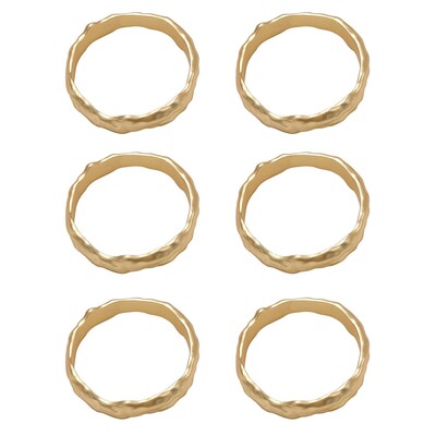 6kom prstena za salvete Metalni prsten za salvete Set kopči za salvete Držač stola Dekoracija za vjenčanje, zabavu, ramazan, banket