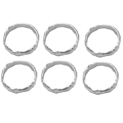 6kom prstena za salvete Metalni prsten za salvete Set kopči za salvete Držač stola Dekoracija za vjenčanje, zabavu, ramazan, banket