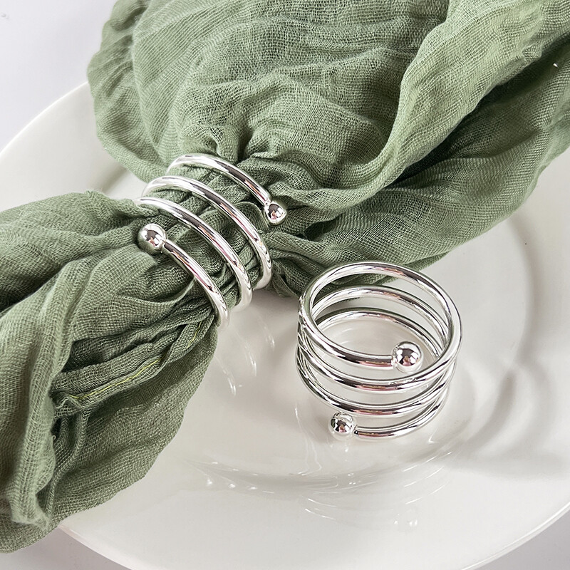 Izuzetan zlatni prsten za salvete Metalni prsteni za salvete za vjenčanje Rođendan Božićna večera Hotelski stol Dekoracija Držač za salvete