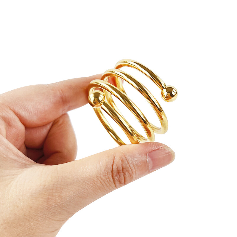 Izuzetan zlatni prsten za salvete Metalni prsteni za salvete za vjenčanje Rođendan Božićna večera Hotelski stol Dekoracija Držač za salvete