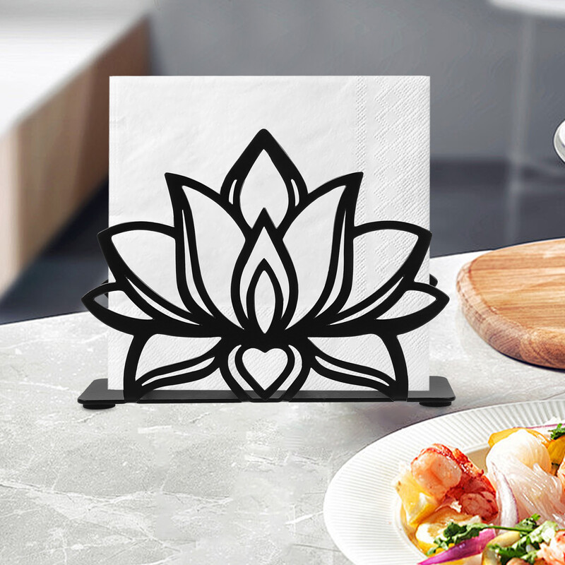 Lotus Držač za ubruse Kuhinjski stol Božić Para Papirnate maramice Vintage Držači za stol Ured